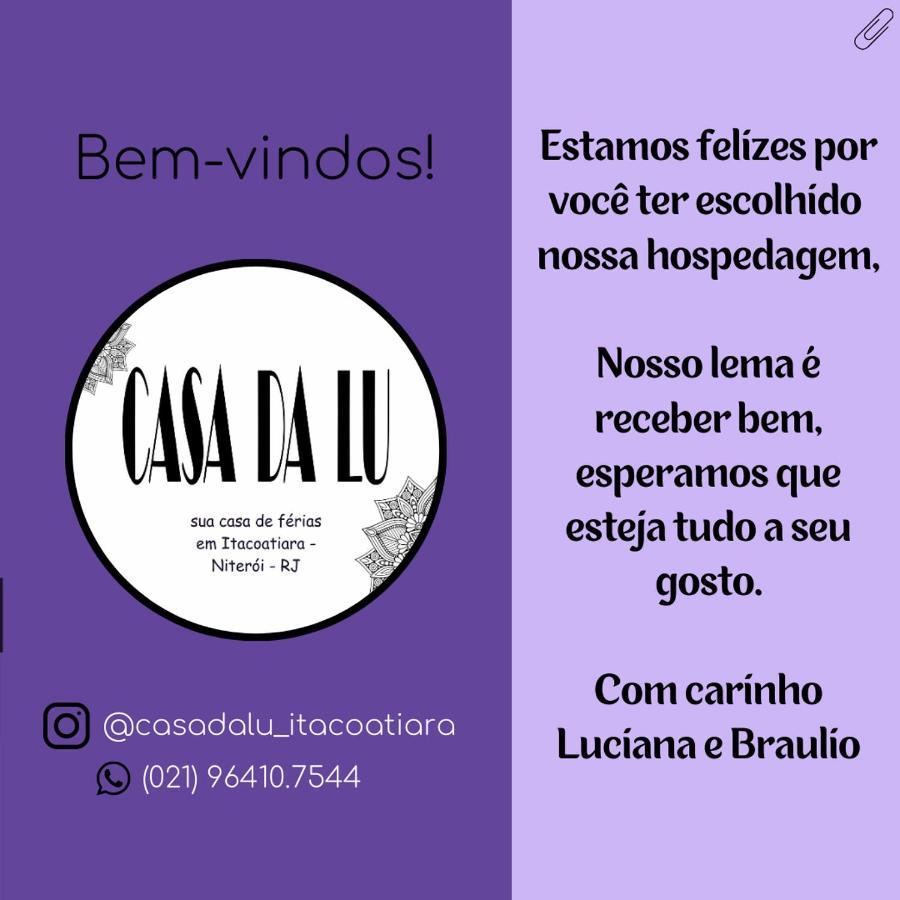 Casa Da Lu Itacoatiara -Suite Alto Mourao Niterói Exterior foto